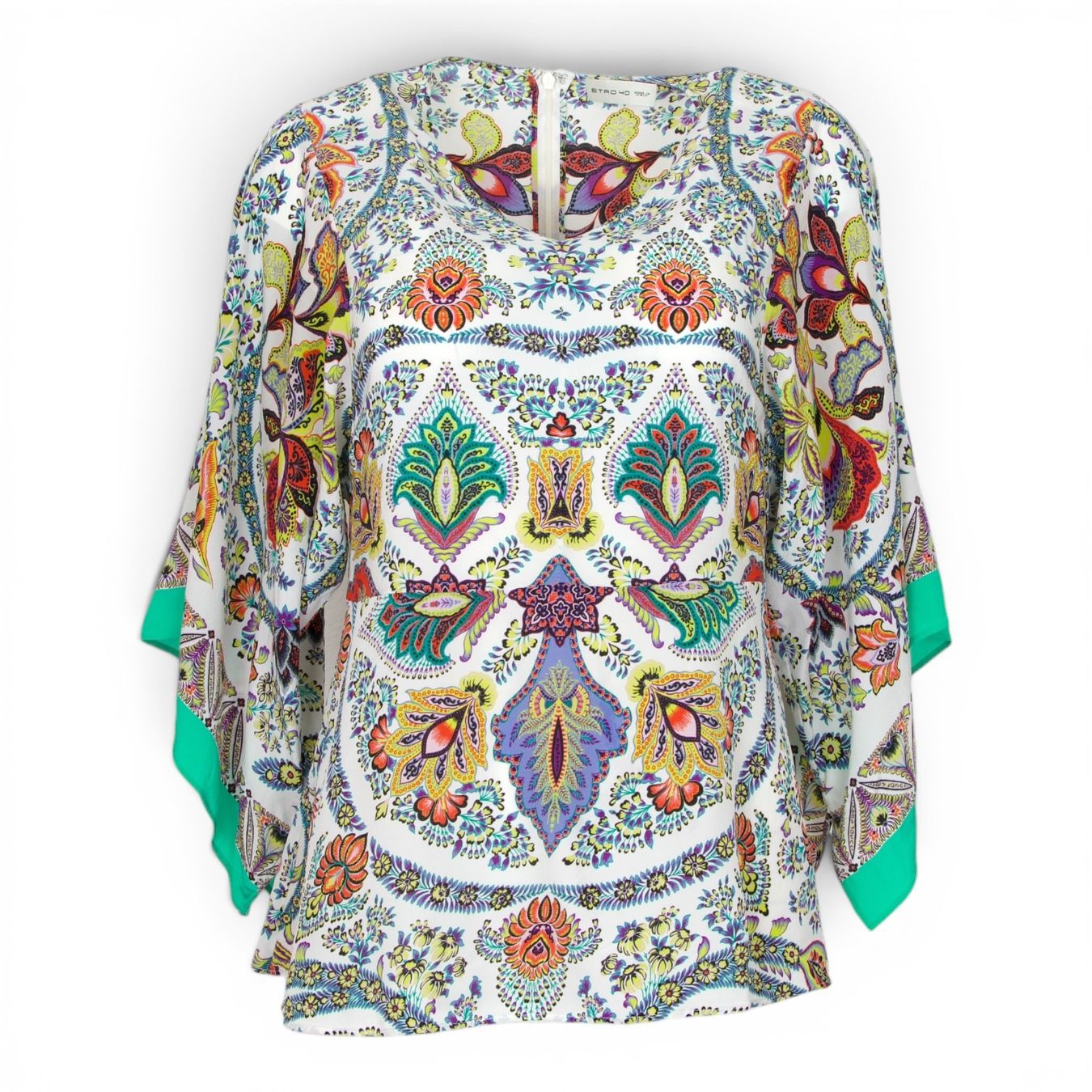 Etro Blusen: Etro Bluse weiss gemustert IT 40 DE 36 – Gebraucht aus Binningen von Designerlabels