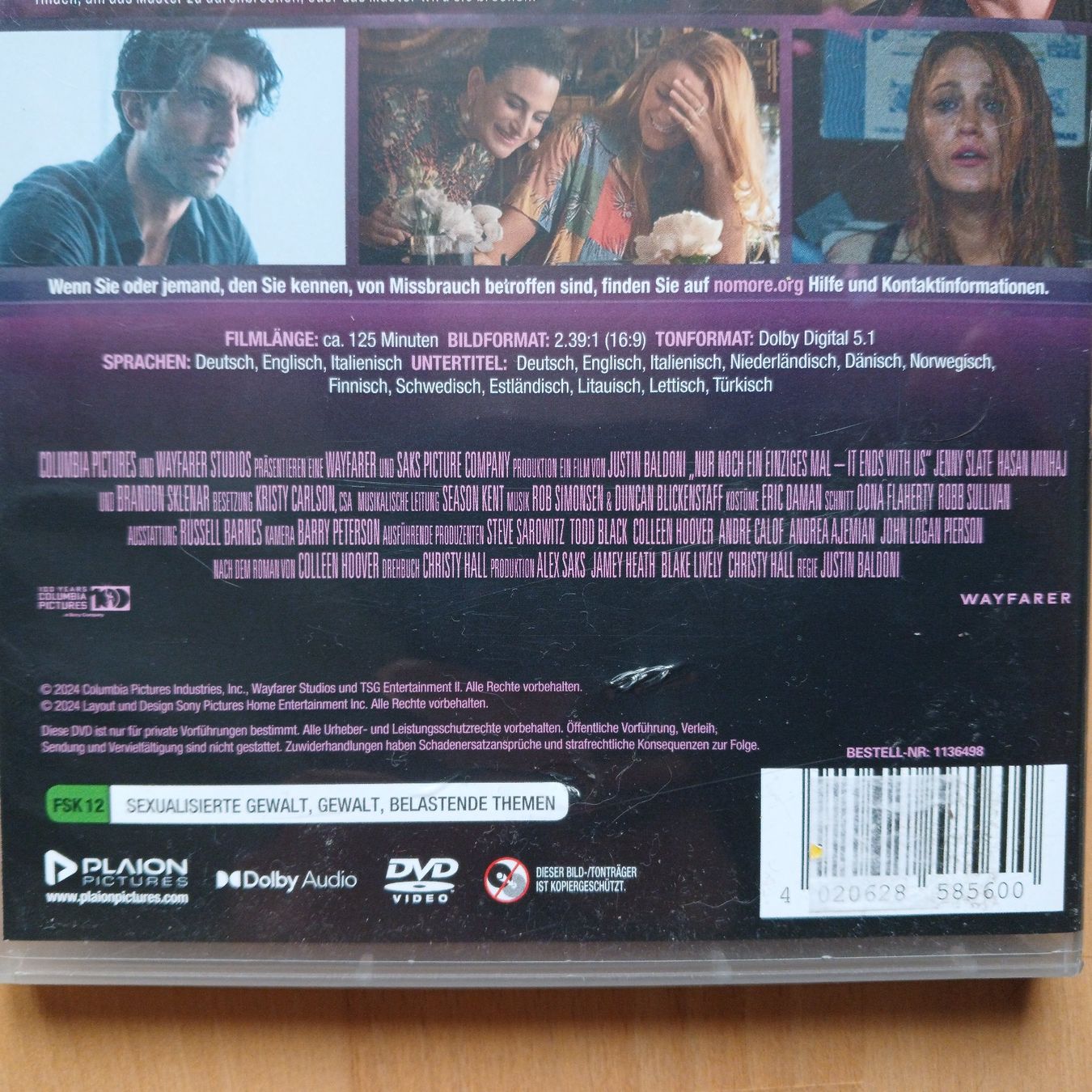 Tous les DVDs: DVD NUR NOCH EIN EINZIGES MAL (IT ENDS WITH US) – D'occasion à hinwil par tho_j6kz 5