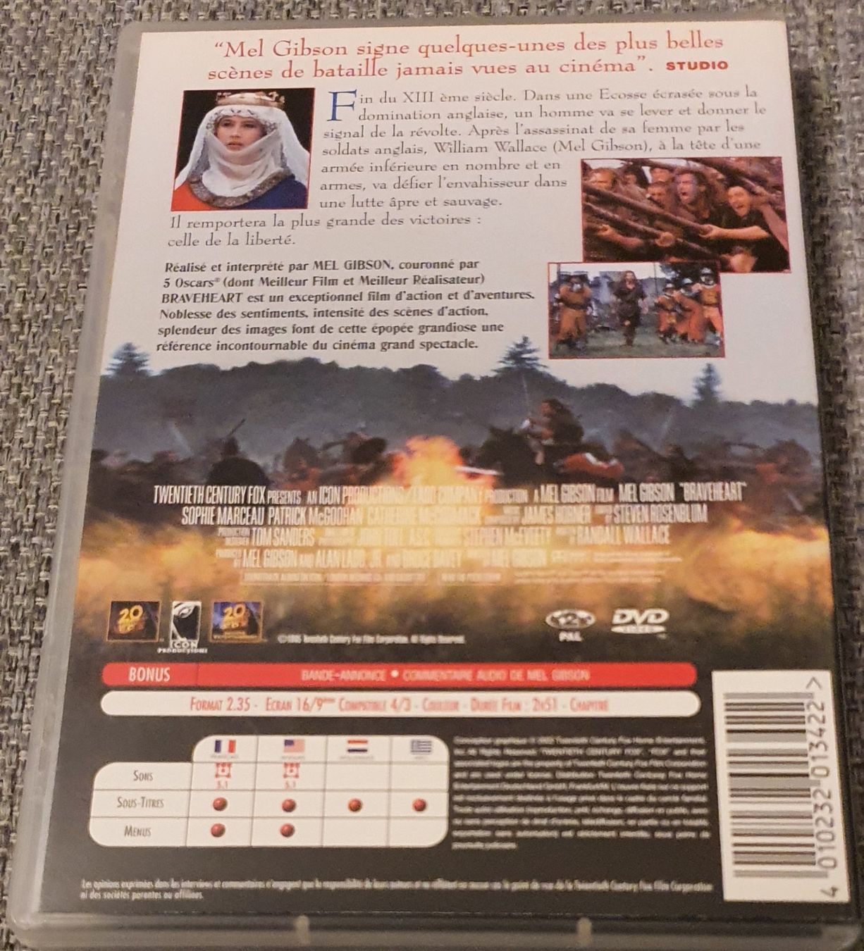 Alle DVDs: DVD - Braveheart, Mel Gibson - F/E – Gebraucht aus Jona von VivianPatrick 1