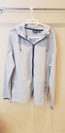 Kapuzenjacke grau, Gr. XL  56/58