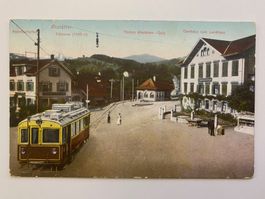 Altstätten SG / ca. 1910 Tram Strassenbahn Gasthaus Landhaus