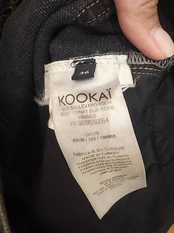 Jeans: Jeans noir-gris Kookai T36 – Usato da Chardonne venduto da any_yq5q 4