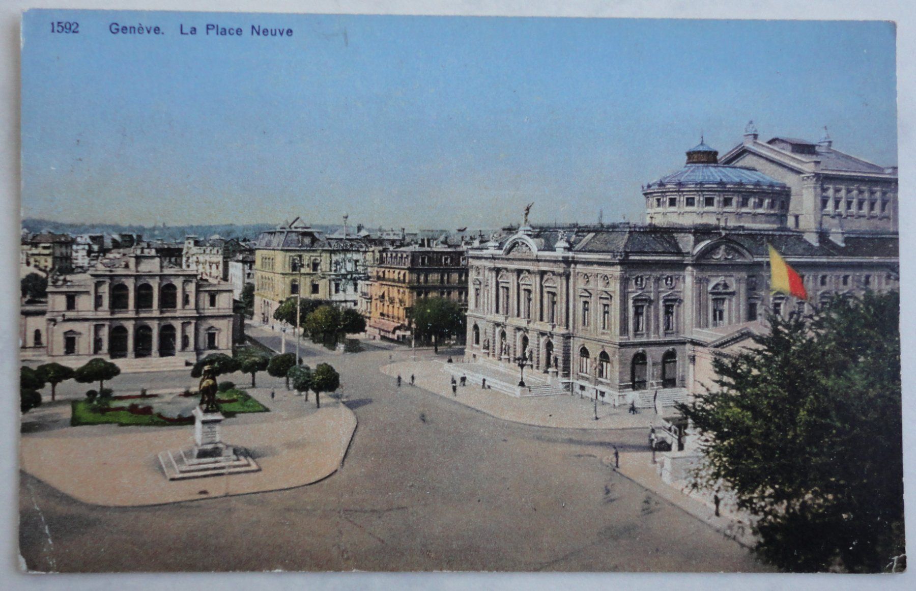 Cartoline postali: Genève - La Place Neuve – Difettoso da Fétigny venduto da Billy2miny