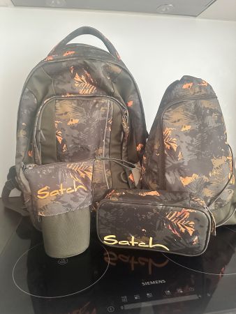 Satch Rucksack Set 4-teilig Tarnmuster gebraucht