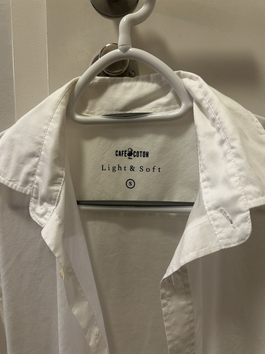 Camicie: Café Coton chemise light and soft blanc  – Usato da Carouge GE venduto da cytoplan 2