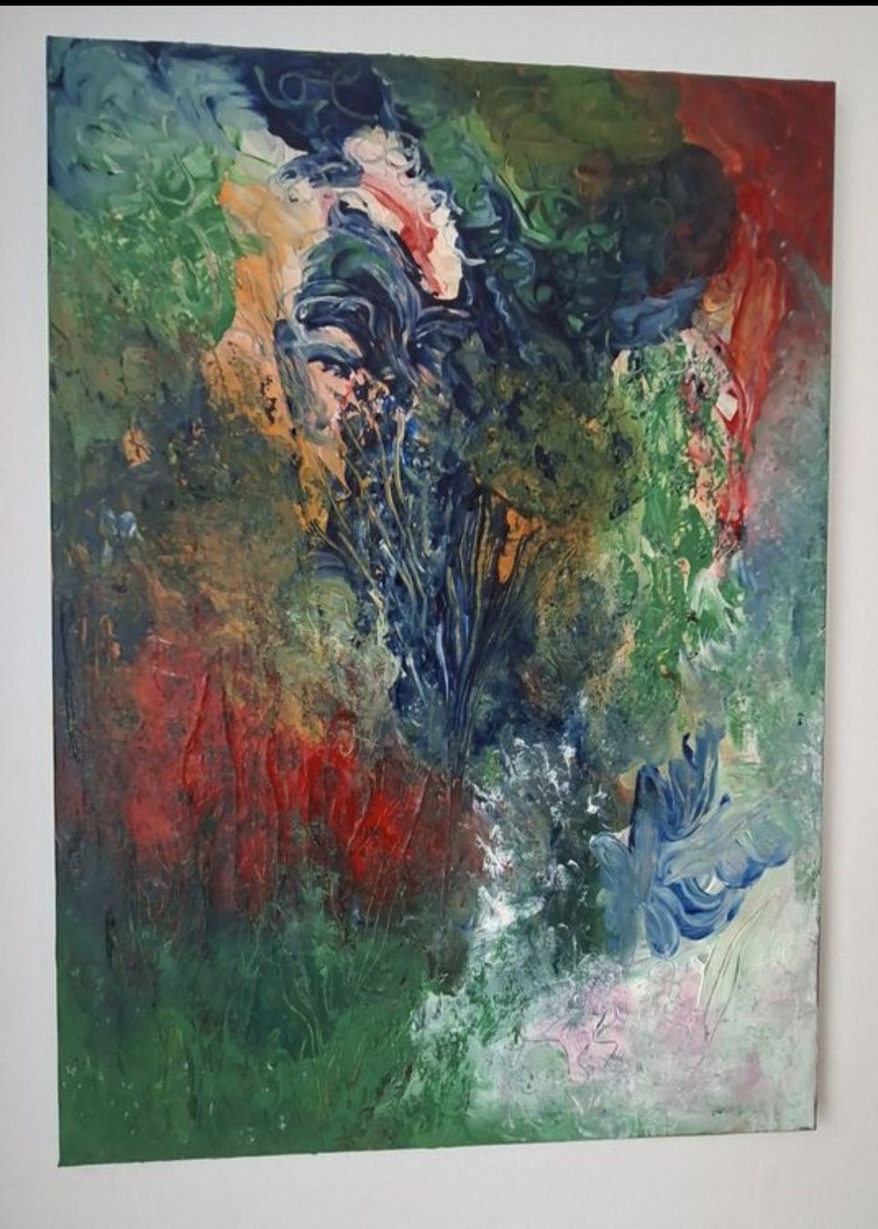 Dipinti: Gemälde " Blütenchaos" handmade 50×70 – Nuovo (secondo la descrizione) da Riehen venduto da Steinbock1970 1