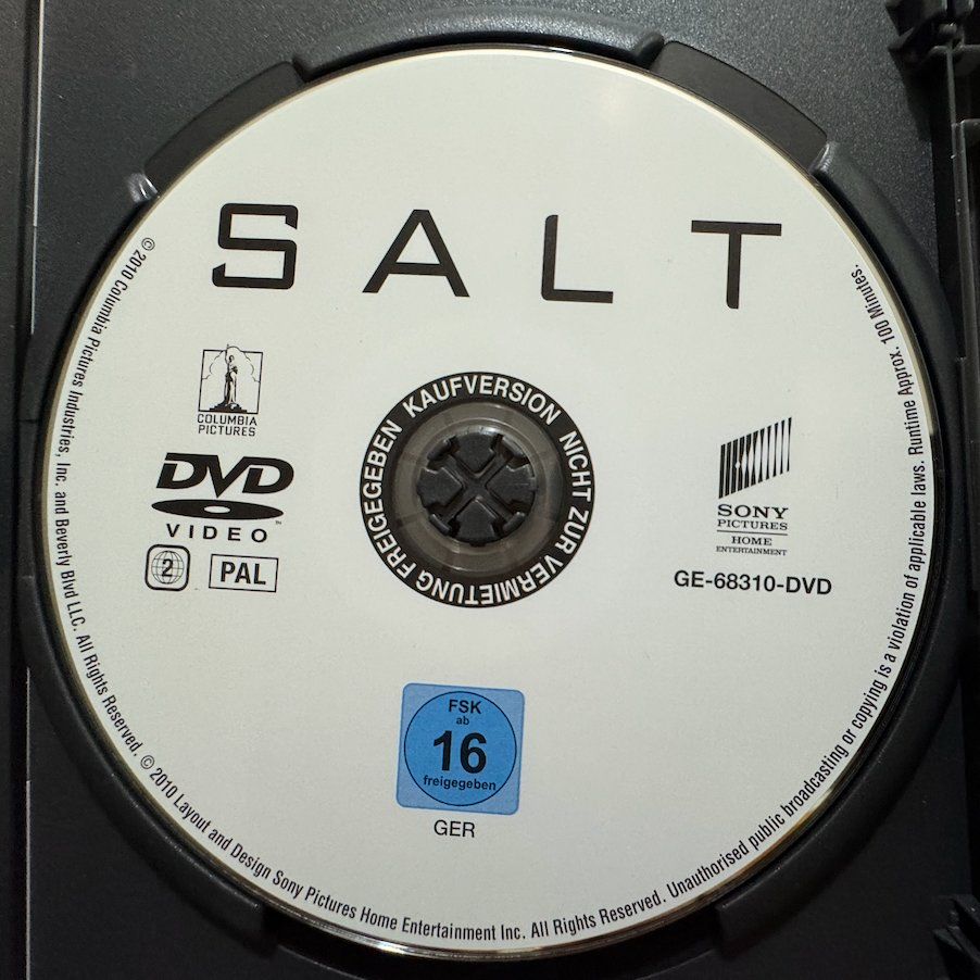 Alle DVDs: DVD   SALT mit UMA THURMEN – Gebraucht aus Wisen von gigisna 1
