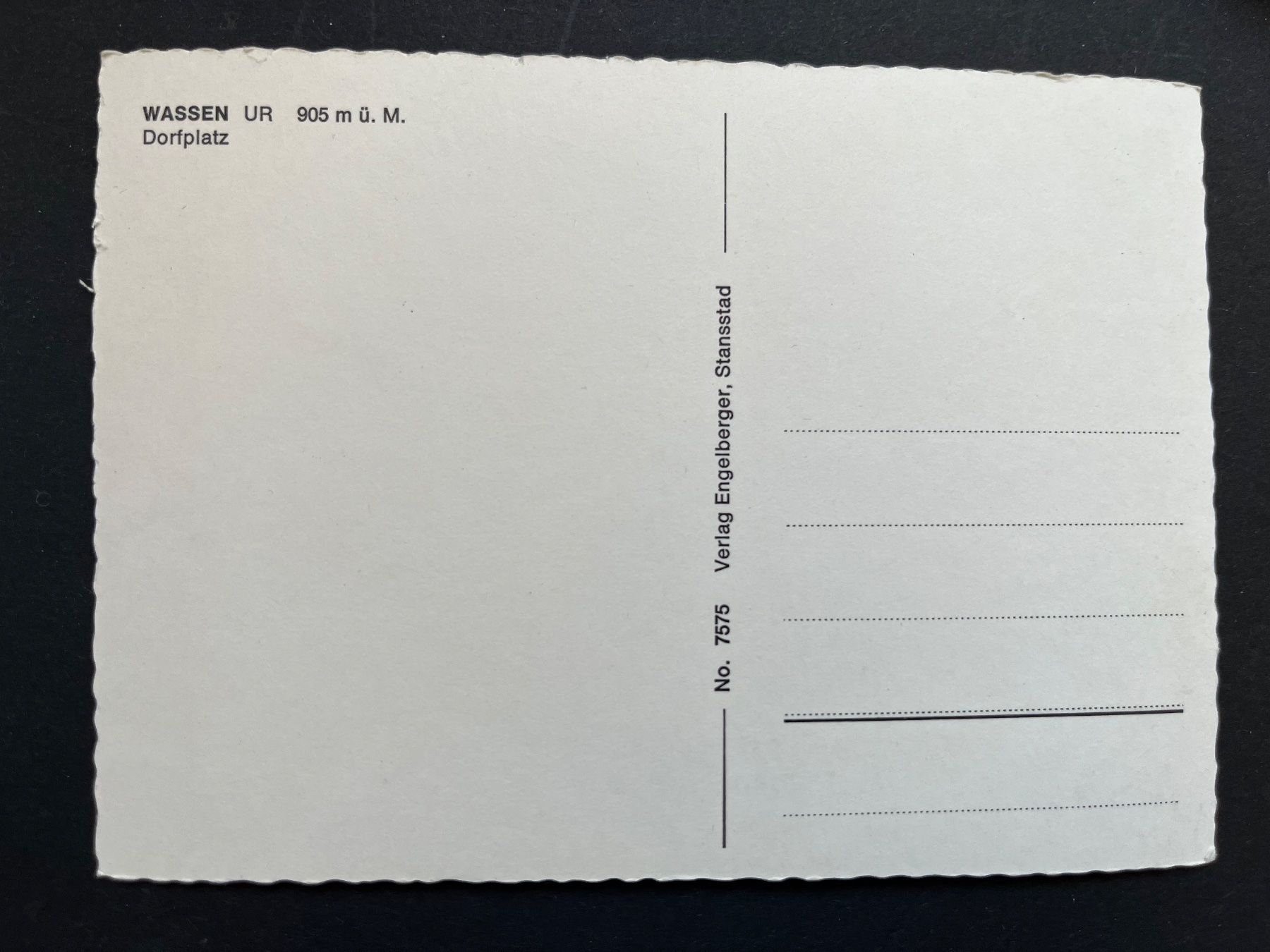 Cartoline postali: WASSEN UR, Dorfplatz, Hotel Rothus, Oldtimer Auto – Usato da Ostermundigen venduto da DaxKarten-75 1