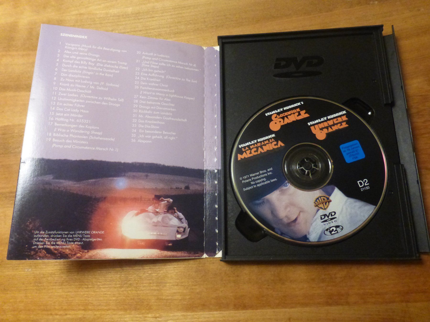 Tutti i DVDs: Clockwork Orange Stanley Kubrick Collection DVD – Usato da Zumikon venduto da psisound 6