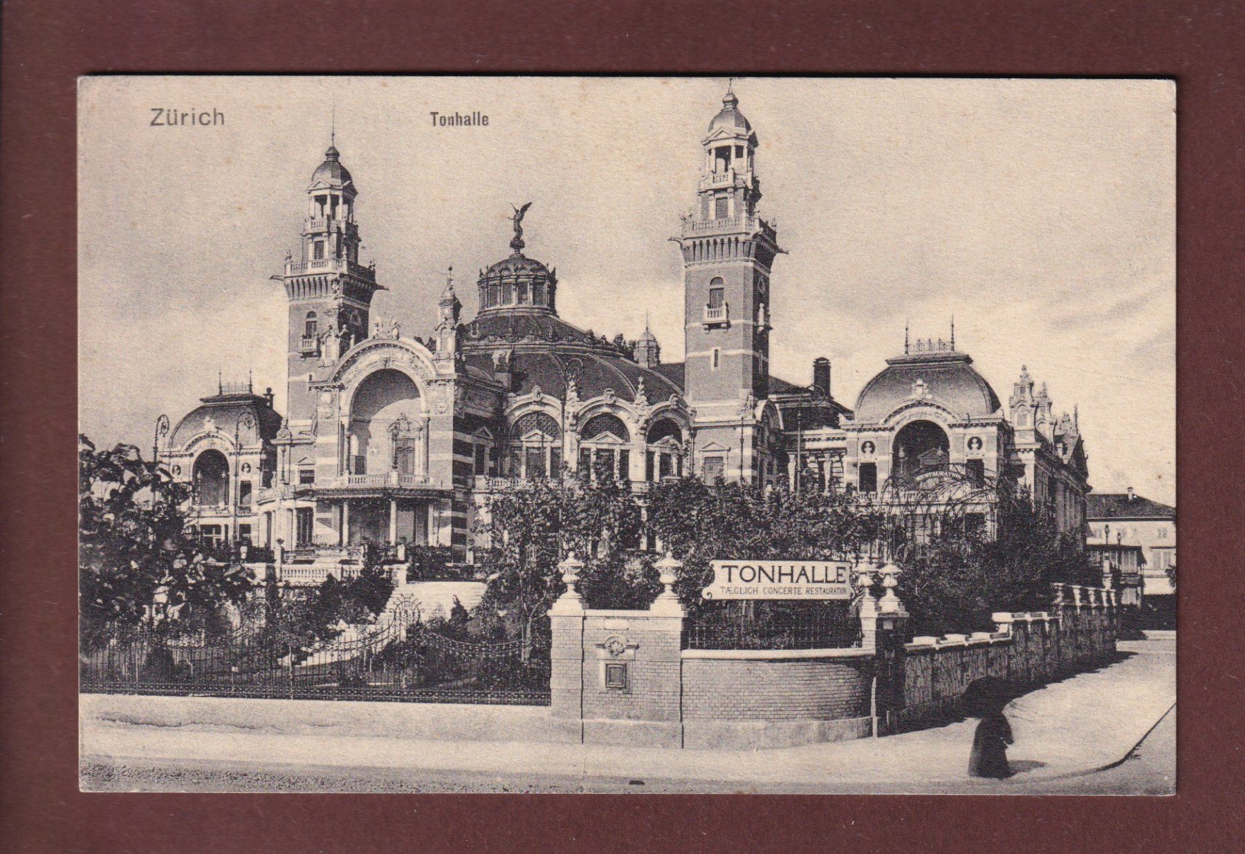 Cartoline postali: ZÜRICH - Tonhalle – Usato da Pully venduto da nicecards