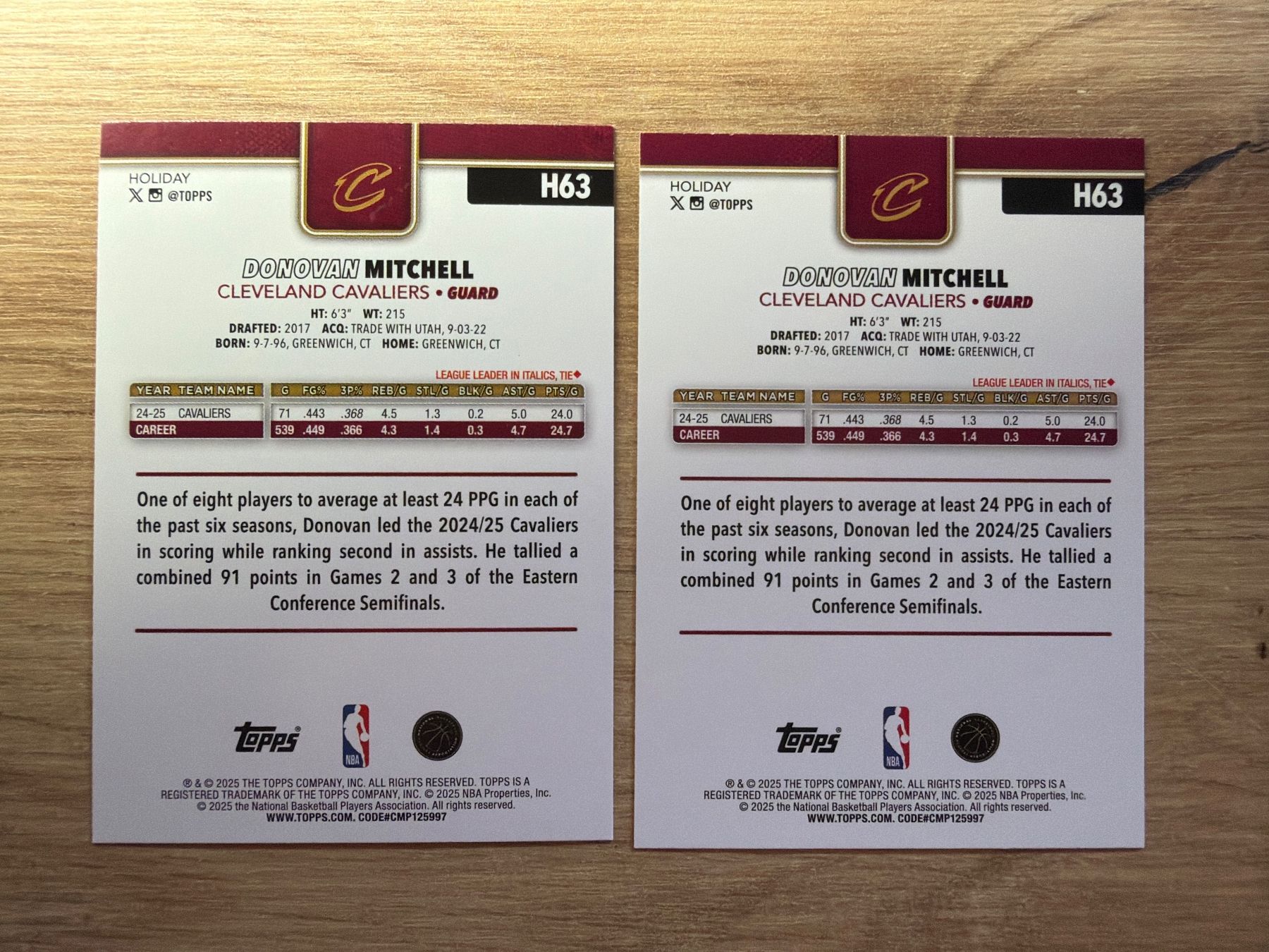 Nba Carte collezionabili: NBA Donovan Mitchell BLUE & Base Flagship Topps 2025 🔥 – Usato da Netstal venduto da Clutch79Cardz 1