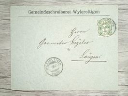 TR82 Enveloppe + Timbre Suisse 1901