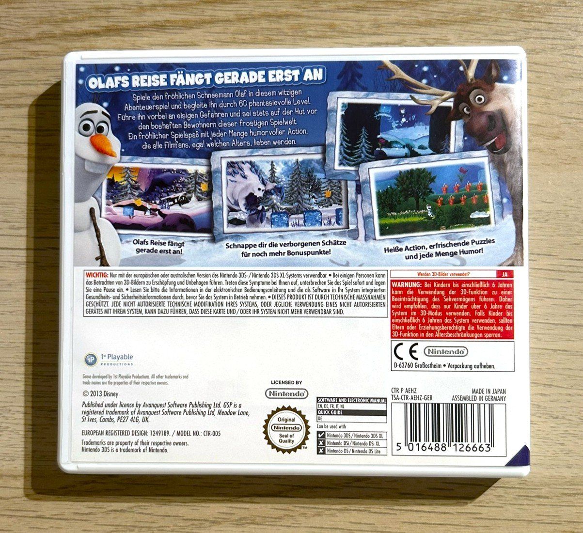 Nintendo Giochi: Die Eiskönigin Olafs Abenteuer Nintendo 3DS – Usato da St. Gallen venduto da Alpine.Arcade 1