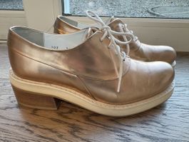 Finery London Lederschuhe Gr. 38 Kupfer