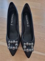 Tamaris Pumps Schwarz Gr. 39 mit Strass - Elegant!