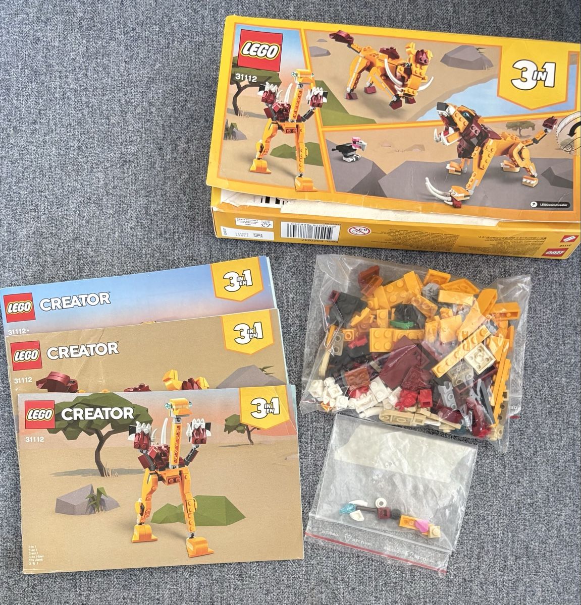 Lego Kit di costruzioni: Lego Creator 31112 3 in 1 Wilder Löwe – Usato da Uster venduto da Trisha5 1