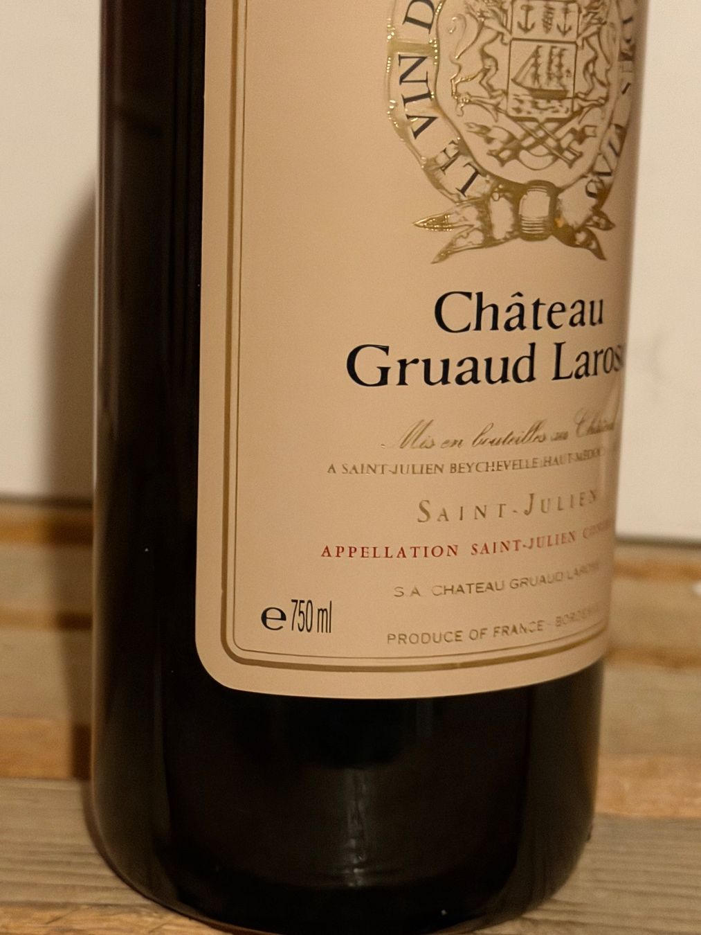 Vino: Château Gruaud-Larose 2001 Saint-Julien – Nuovo (secondo la descrizione) da Roche VD venduto da avediscipule 2
