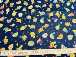Patchworkstoff Schildkröten bunt gross