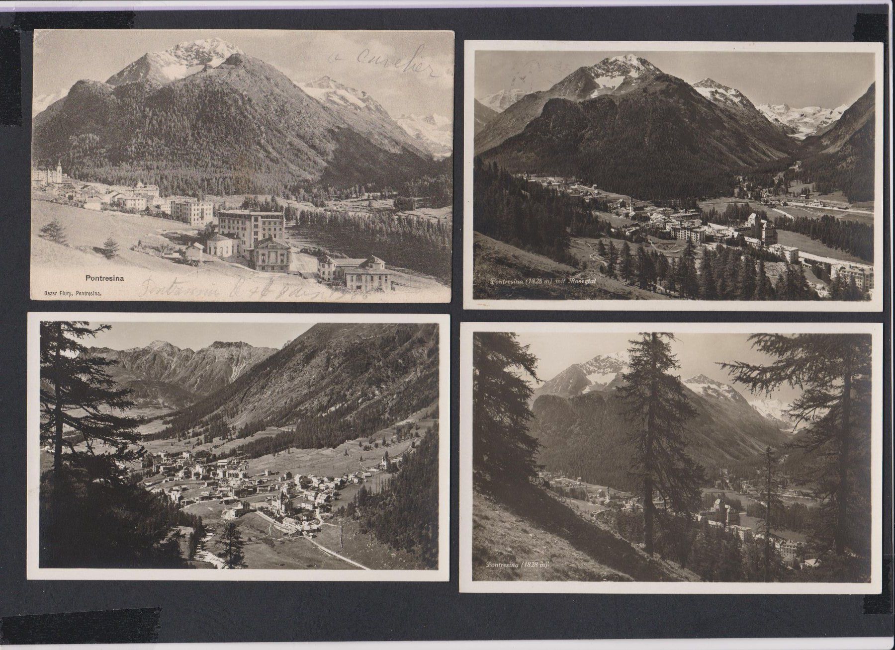 Cartoline postali: Pontresina   :   Sammlung von über 40  alten Ansichtskarten – Usato da Vitznau venduto da Ropaku 2