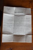 1874 Dokument Chemins de Fer Jura Bernois, Aux Actionnaires