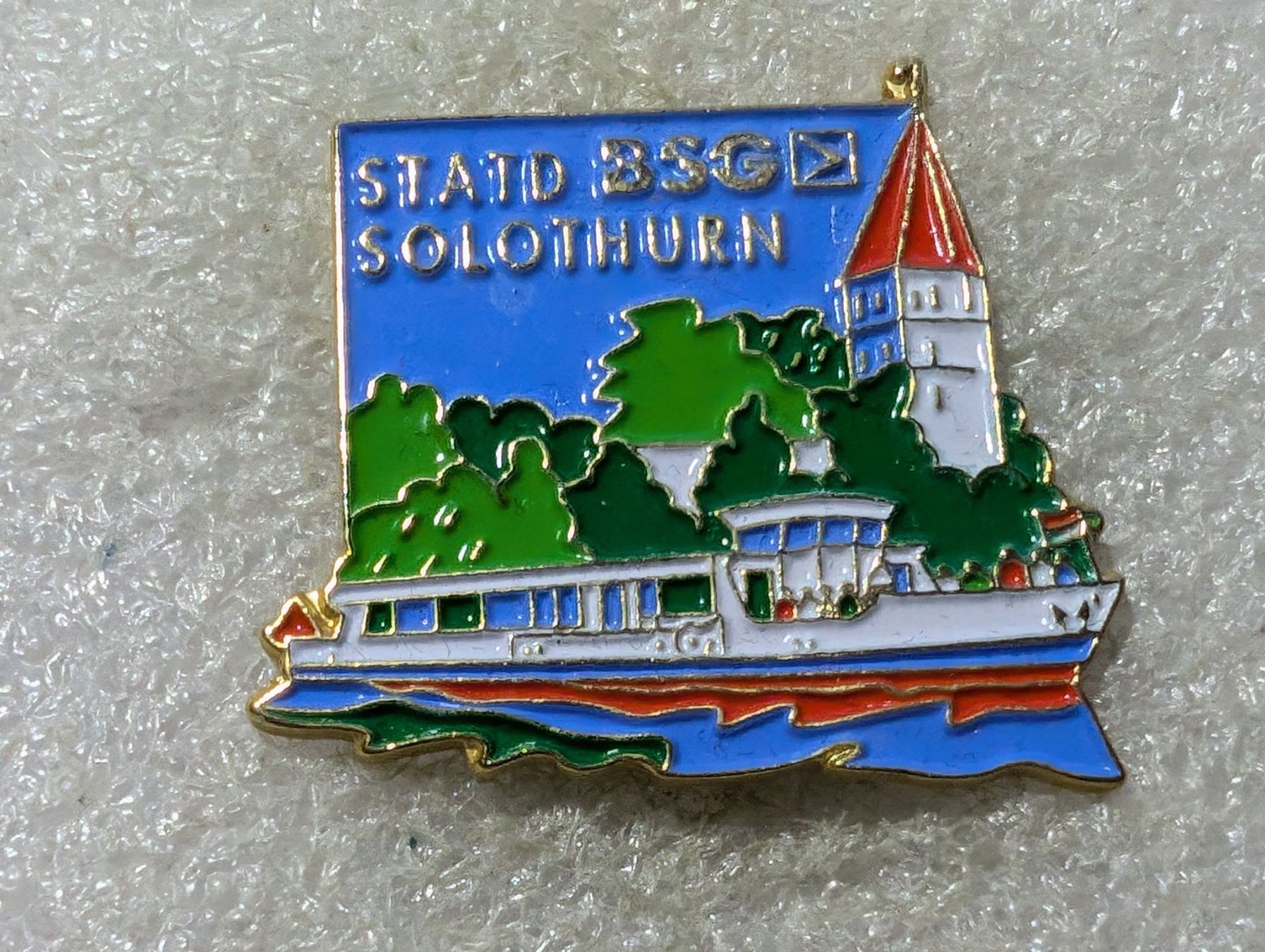 Placchette & Badge: Ansteckpin 164: Schiff BSG Stadt Solothurn – Usato da Oppligen venduto da Pin-Fall-Shop
