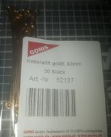 1 Kettel-  1Prismenstift goldfarbig, 1Silberdraht