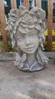 Kopf aus Beton Gartenfiguren