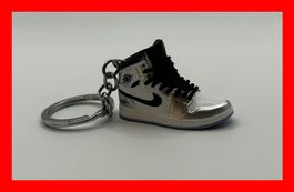 Nike Air Jordan 1 Schlüsselanhänger Silber Keychain Sneaker