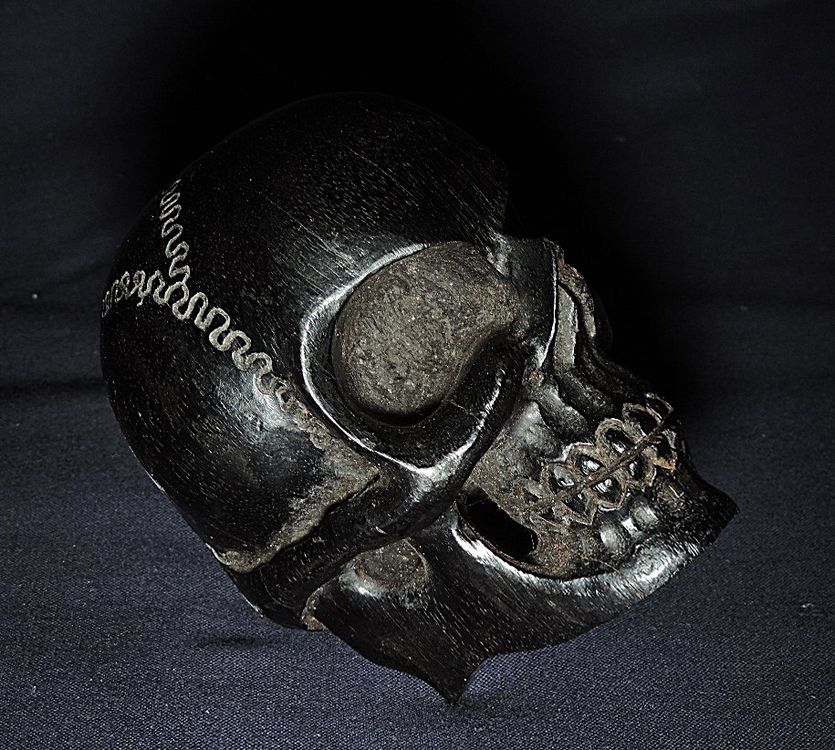 Statua Decorativa Gotica Totenkopf - Coppia Di Teschi Con Velo Da Sposa, Decorazione, Nuova