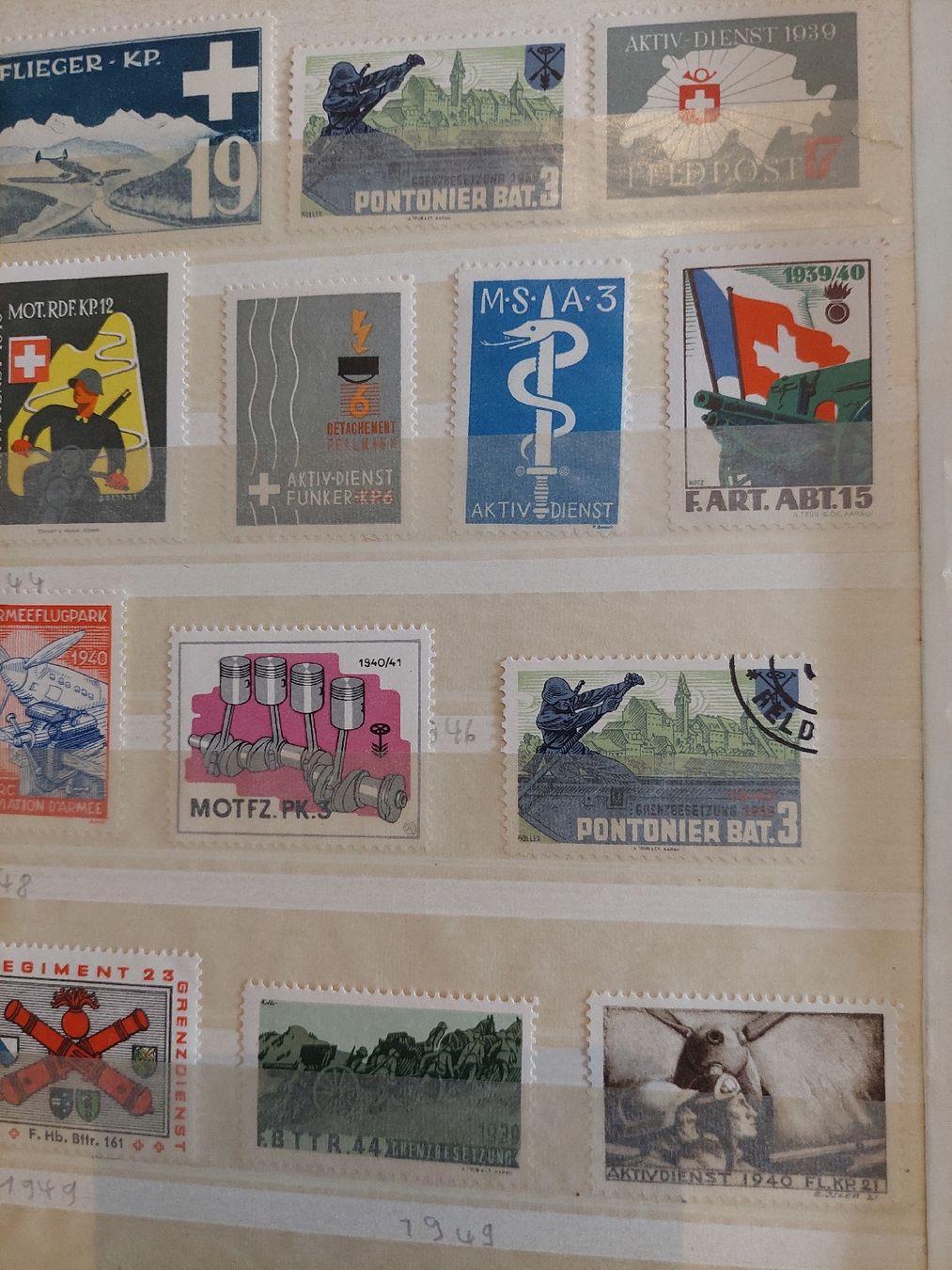 Alle Briefmarken: Timbres Suisse militaire  – Gebraucht aus Le Locle von wchs 7