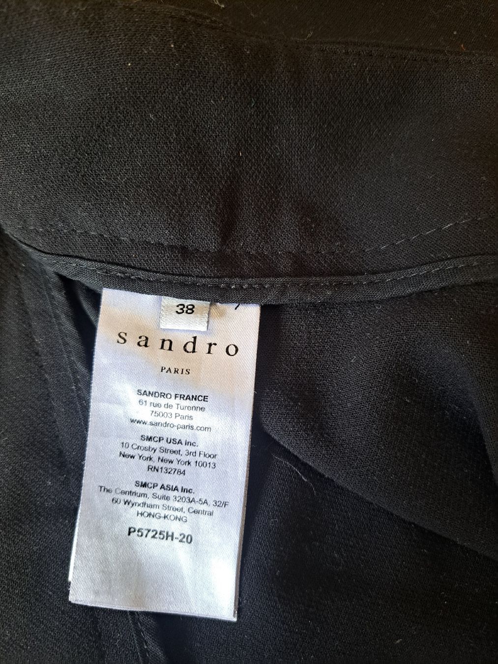 Sandro Pantaloni: Pantalon cargo Sandro noir taille 38. Parfait  – Usato da Chêne-Bourg venduto da mar_p5n7 6