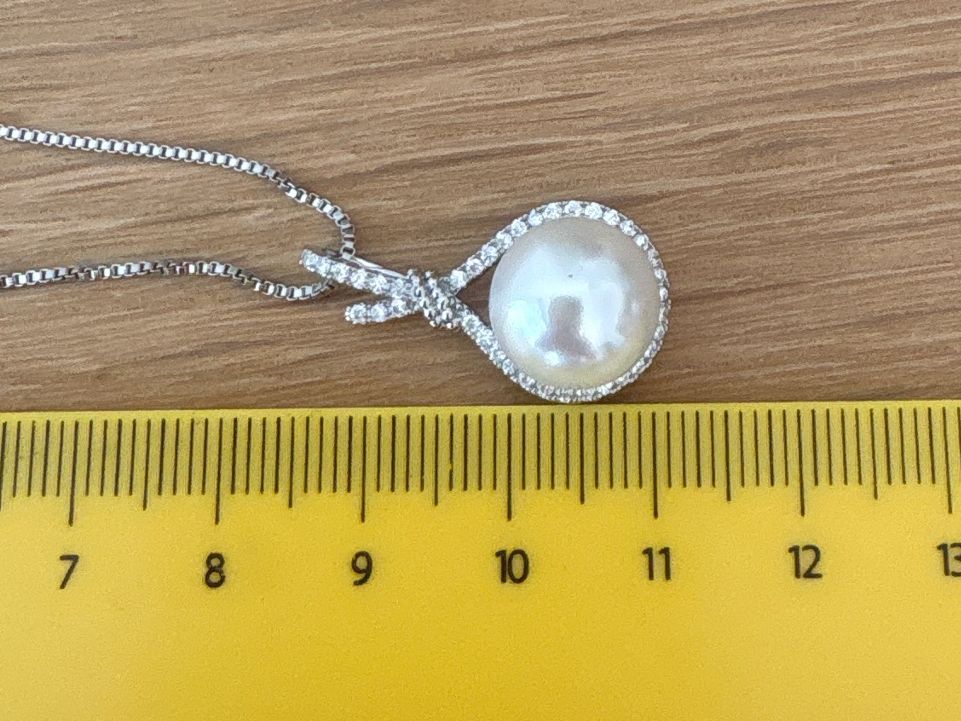Catenine: Luxus Elegante Kette Farbe :Silber Kunstperlen – Nuovo (secondo la descrizione) da Biel-Bienne venduto da Roserosse13 7