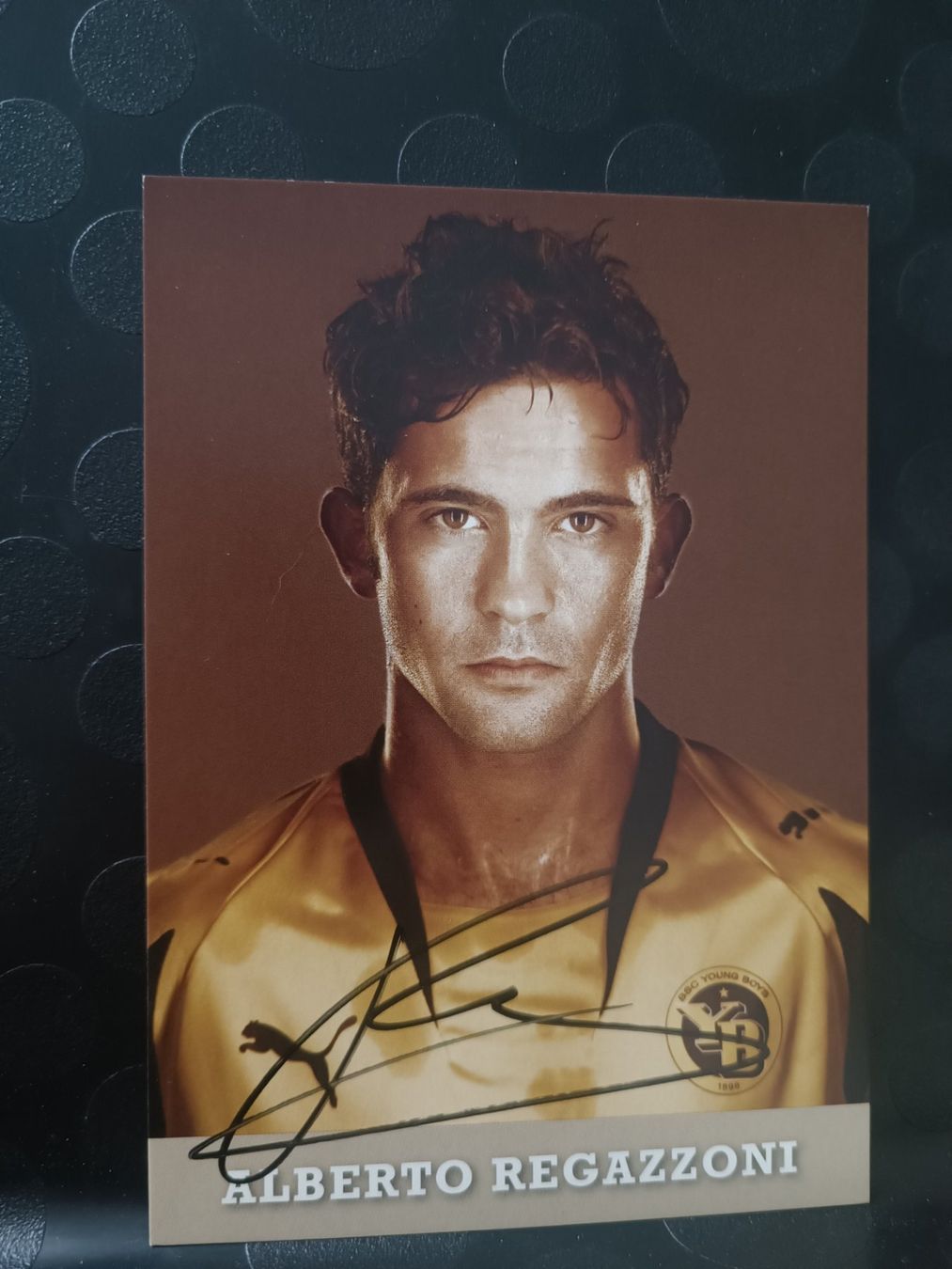 Autografi: Alberto Regazzoni - YB Bern - handsignierte Karte – Usato da Menziken venduto da Artographs