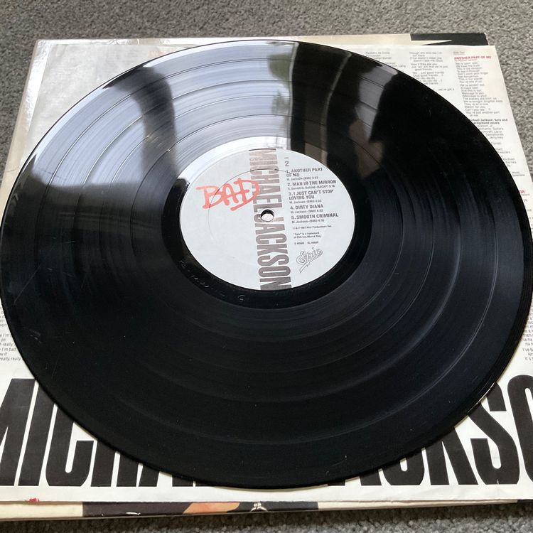 ⚫️ 2x MICHAEL JACKSON «Thriller» + «Bad» Vinyl LP's 82 + 87