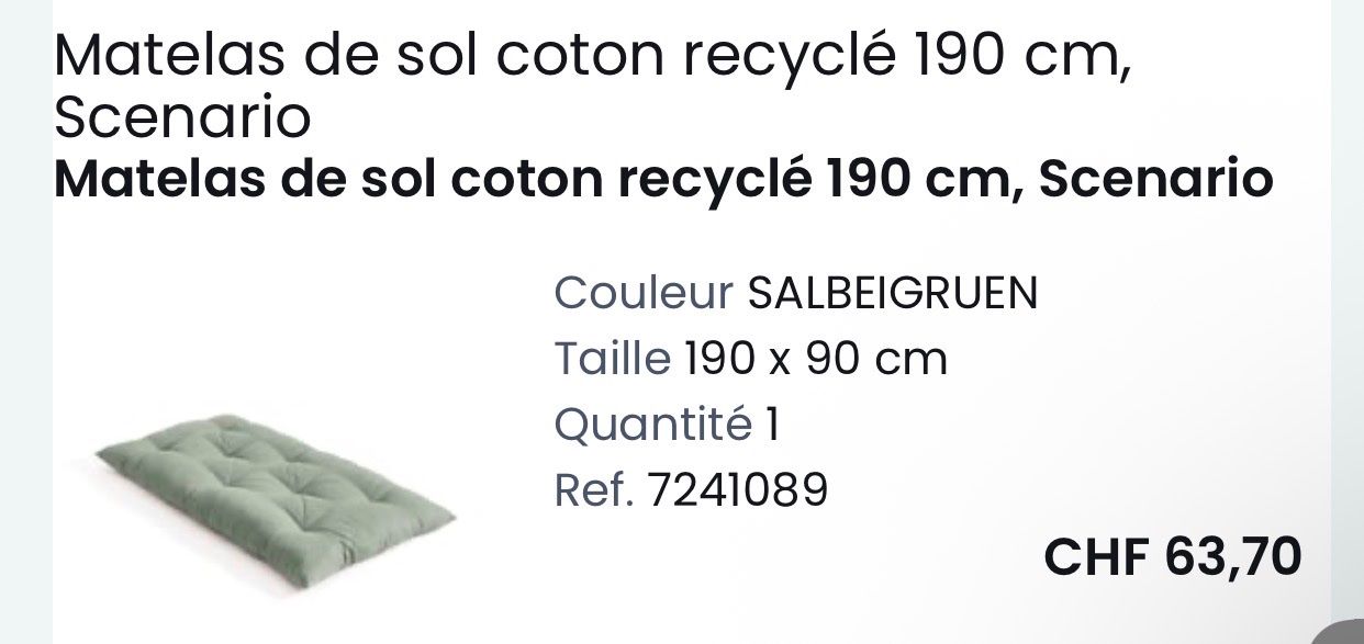 Matelas: Matratze – D'occasion à Niedergösgen par sim_v2bq 1