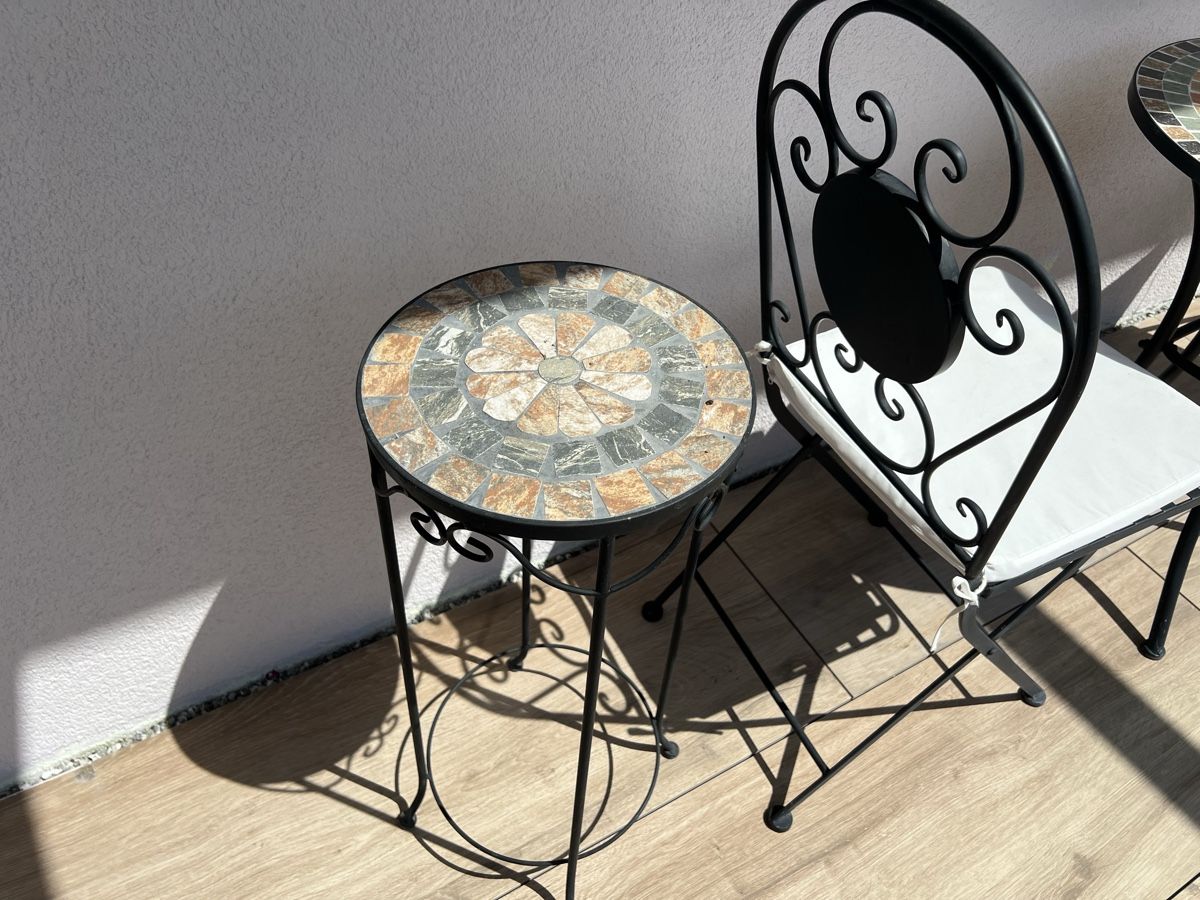 Tischset: Gartentisch mit 2 Stühlen und Seitentisch – Neu (gemäss Beschreibung) aus Oensingen von lau_6z7v 4
