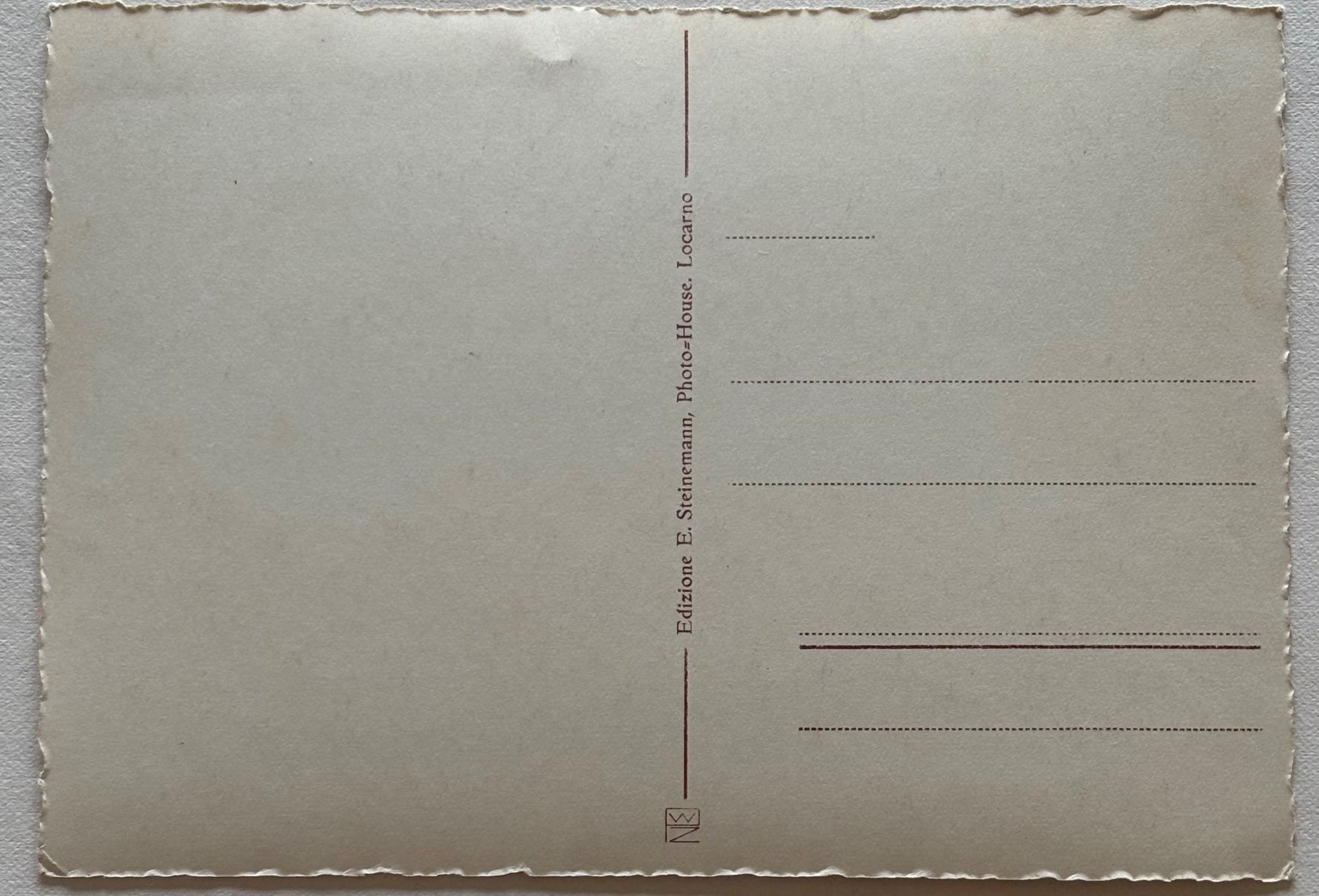 Cartoline postali: E. Steinemann, Locarno - Brione – Usato da Frauenfeld venduto da Merk52 1