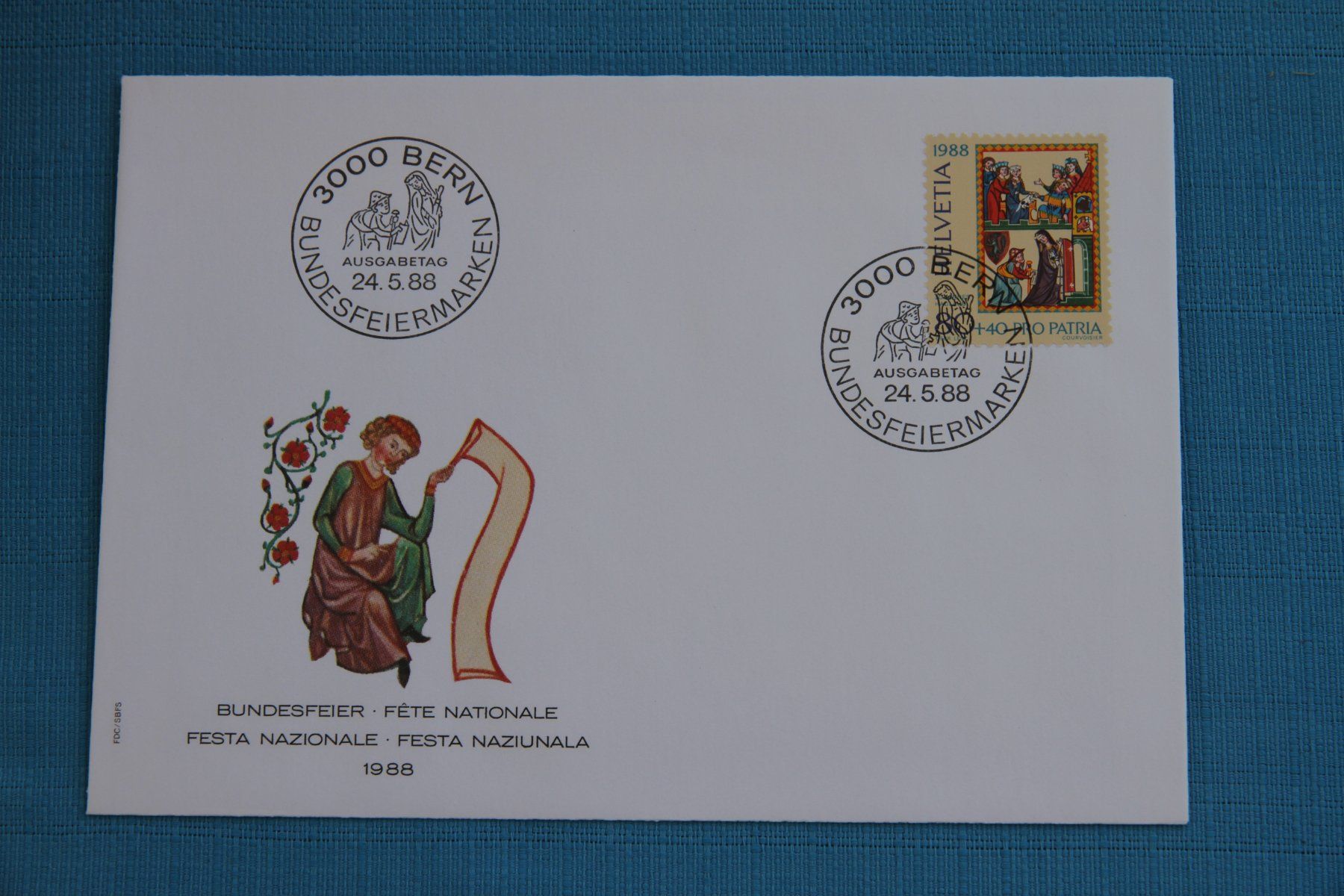 Tutti i francobolli: PZZ, FDC, Pro Patria, 24.5.1988 – Nuovo (secondo la descrizione) da Nesselnbach venduto da ubourson