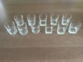 Sammeltraum: 11er Set Schnapsgläsli, Shot Gläser