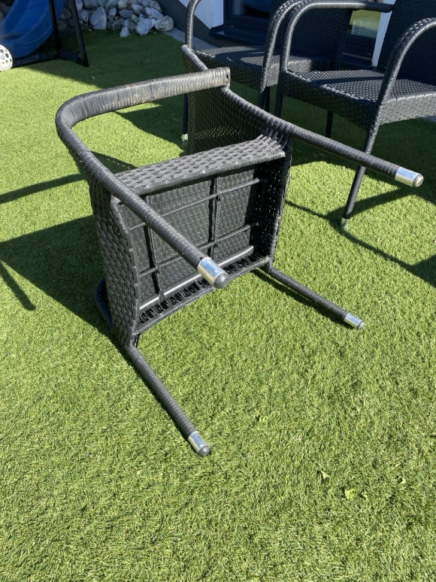 Chaises: 4 Stk. Polyrattan Gartenstühle – D'occasion à Rorschacherberg par shuk89 3