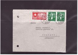 1939 Brief nach Albanien -Landesaustellung mit Ankunftsstemp