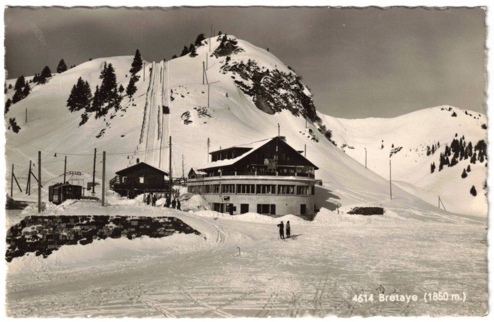 Cartoline postali: Villars - Col de Bretaye mit Funischlitten – Usato da Binningen venduto da Mountainrider