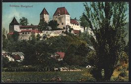 AK Burgdorf, Partie am Schloss, 1918