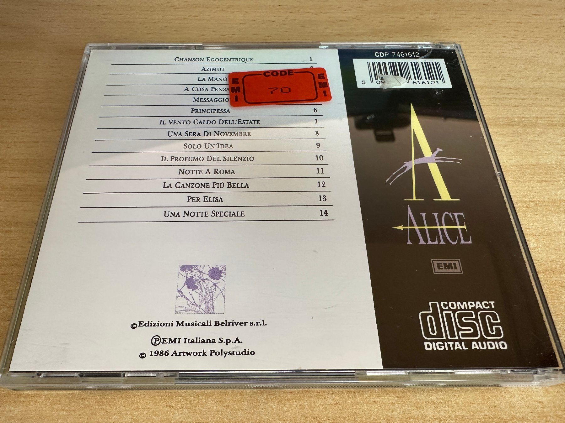 CD: S7 Alice – Alice – Usato da Rikon im Tösstal venduto da Alpenmutz 1