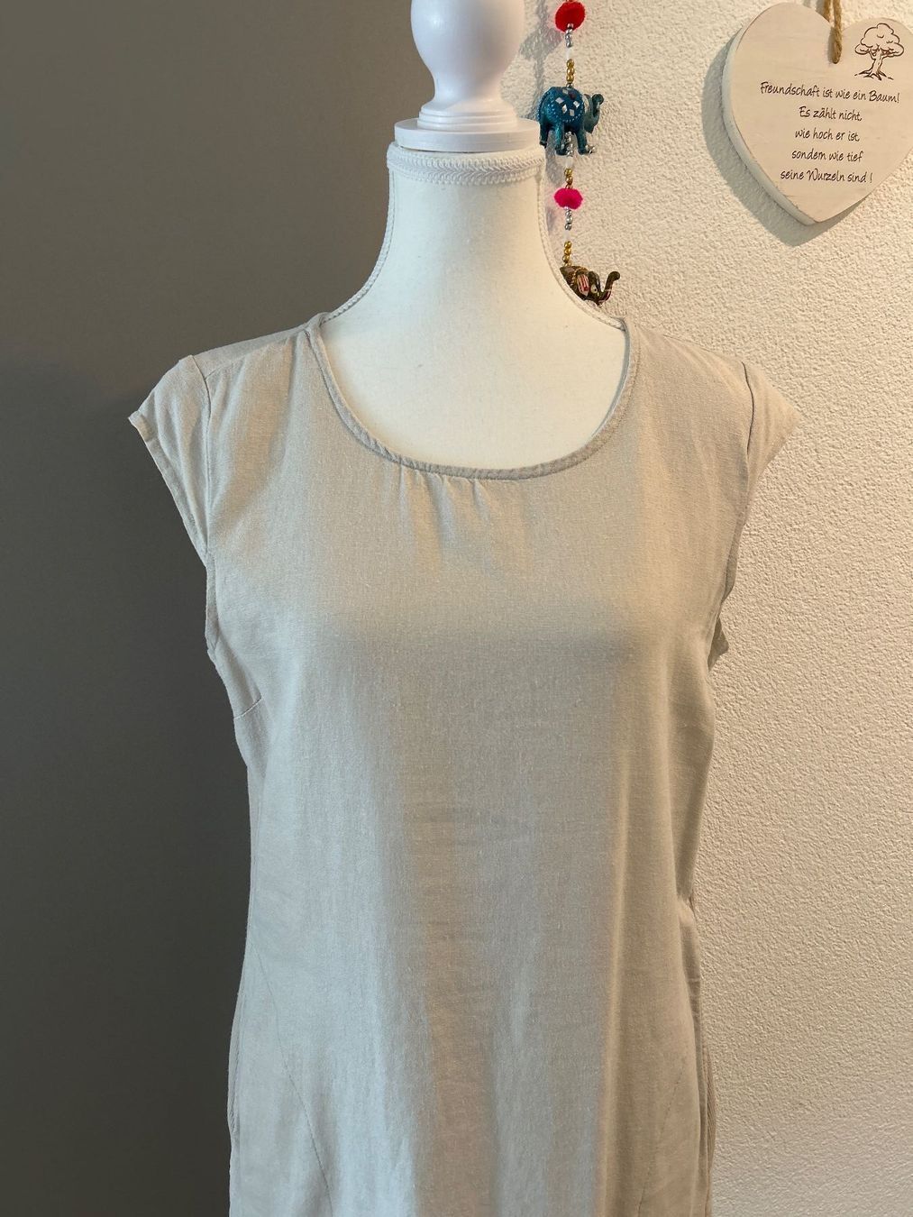 Vestiti: Leichtes Sommerkleid hellbeige – Usato da Brunnen venduto da Nala2929 1
