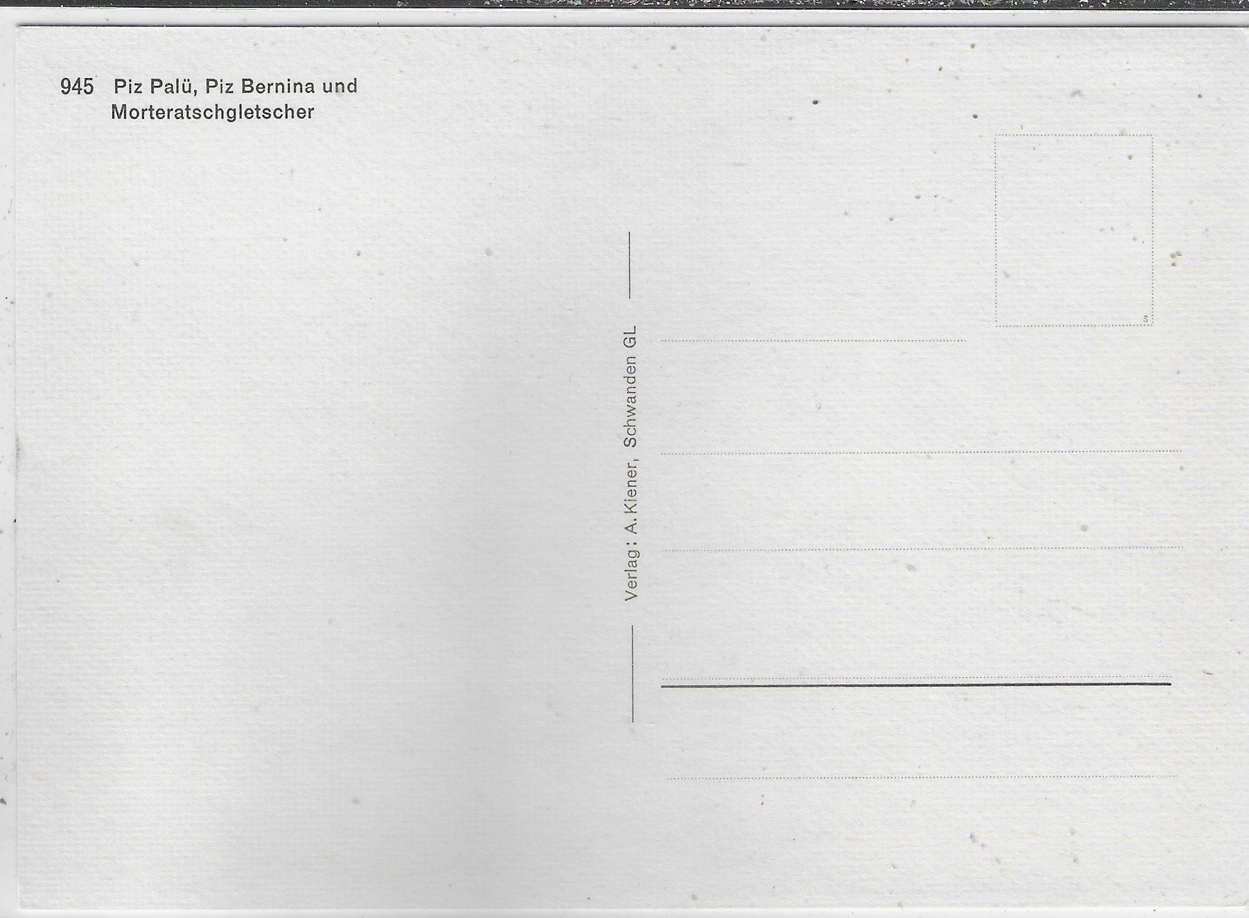 Cartoline postali: Pit Palü, Piz Bernina - Berninabahn – Usato da Ettingen venduto da Kartenplanet 1
