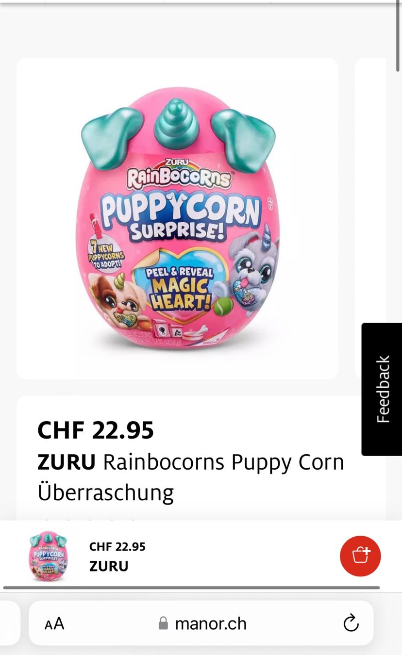 Giocattoli: Rainbocorns Puppy Corn Surprise – Nuovo (secondo la descrizione) da Zollikon venduto da Krenapf 6