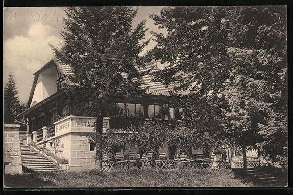 Cartoline postali: AK Mont-Soleil, Buffet-Restaurant, 1922 – Usato da Berlin venduto da bartko-reher