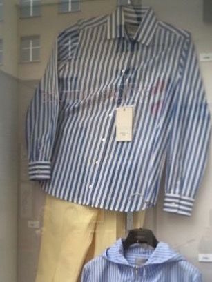 Max Mara Camicette: Max Mara Weekend langarm BW Bluse blau weiss gestreift Gr 40 – Nuovo e nell'imballaggio originale da Zürich venduto da rar_b2y9 5
