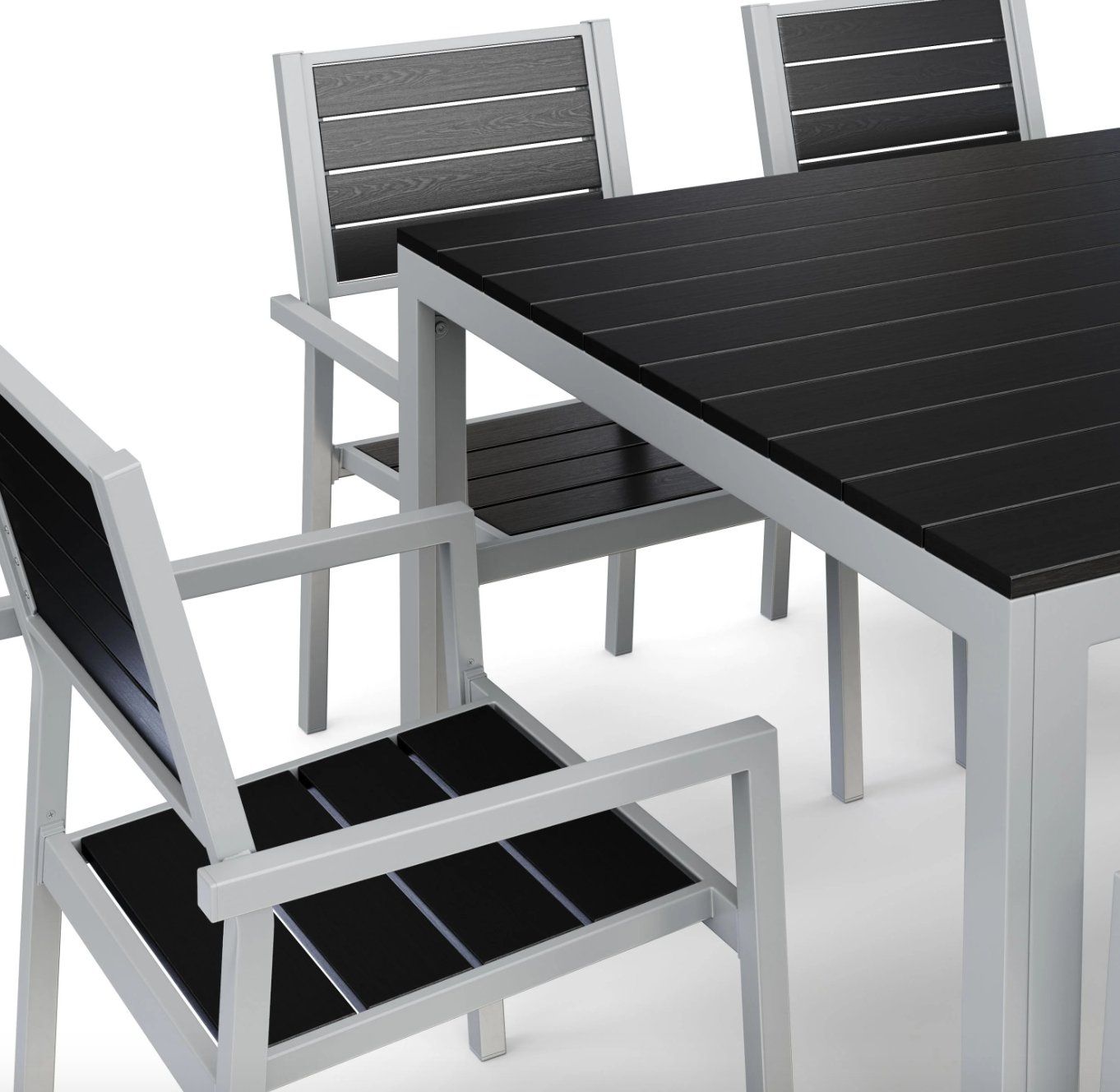 Tische: Tisch 200 cm + 8 Stühle, anthrazit - Gratis Versand – Neu und originalverpackt aus Kleinwangen von Maluwa_GmbH 4